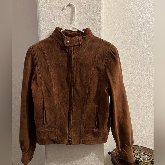 Vintage Beau Geste Women’s Brown Leather Jacket - Picture 5 of 7